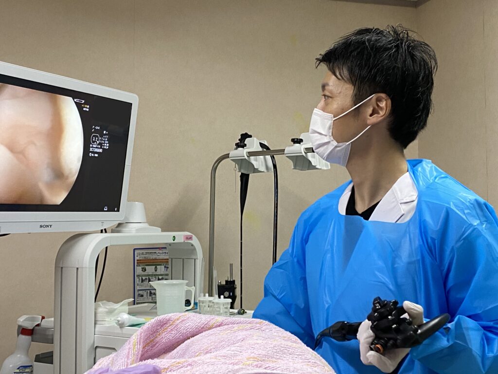内視鏡検査の写真(長崎県五島市)